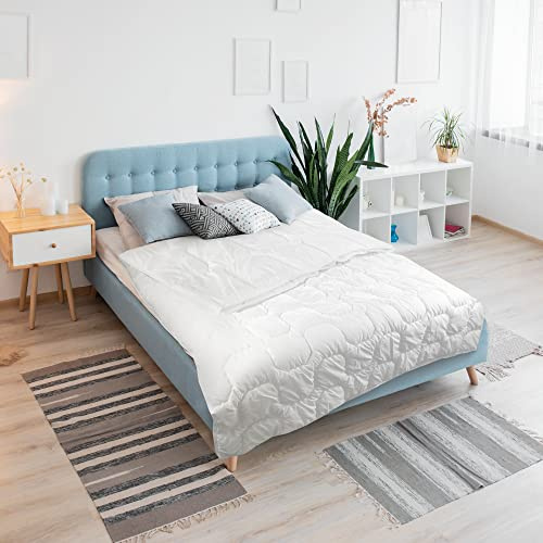 Carpe Sonno 4 Jahreszeiten Bettdecke 135x200cm [Made in Germany] 3-in-1 Bettdecke für Sommer & Winter | Atmungsaktive Winterdecke und Sommerdecke | Steppdecke 135x200 | Ganzjahresdecke