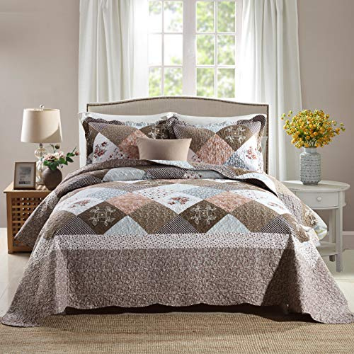 Travan 3-teiliges Bettwäsche-Set für Super-King-Size-Betten mit Kissenbezug, übergroße Bettdecke, wendbar, weiches Bettbezug-Set, Super-Kingsize-Bett (304,8 x 304,8 cm)