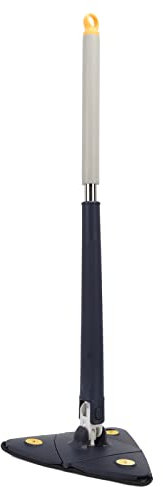 Tnfeeon Triangle Mop Balai serpillère extensible Triangle Mop réglable à 360 ° avec chiffon de nettoyage pour baignoire