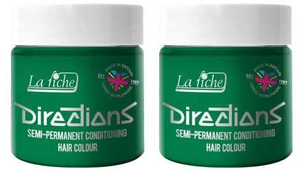 La Riche Directions Semipermanente Haarfarbe 100 ml Dose 2er-Pack (Apple Green)