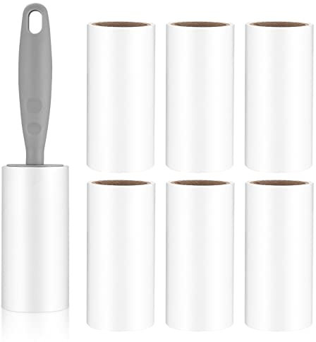 Lint Rollers for Pet Hair, 480 Sheets Extra Sticky Lint Roller, Lint Remover Rollers Refills Sticky for Pet Hair, Couch, Clothes, Furniture, Carpet - 1 Handle + 8 Refills
