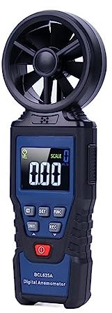 Anemometro Anemometro digitale Misuratore di velocità del vento ad alta precisione Anemometro portatile for tester del volume d'aria con schermo a colori for esterni for la misurazione Facile da usare