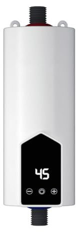 Billg Calentador de Agua Electrico Pantalla Digital Calentador de Agua Electrico Instantaneo Ajustable 30-55°C Termo Electrico 5500W IPX4 ImpermeableCalentador Agua Instantaneo