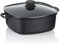 kela Schmorpfanne 28 cm hoher Rand ATURA, Induktion Servierpfanne mit Deckel 6 L, Aluguss keramisch beschichtet, Paella Pfanne