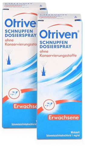 OTRIVEN 0,1% Dosierspray ohne Konserv.Stoffe Doppelpackung (2x10 ml)