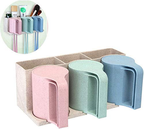 Zahnbürstenhalter Zahnbürstenhalter Kreative Set Bürsten Tasse Zahnpasta Zahnpasta Box Reinigungsbecher Badezimmer Wand