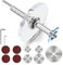 Blisfulhoks Inside Pipe Cutter for PVC Pipe Cutter Tool, Cutter Tool with 3.15inch Scale Adjustable, 5Pcs Saw Blades and Hex Shank