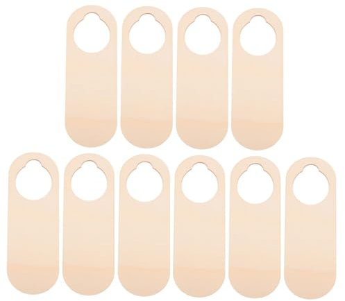 FUNOMOCYA 20pcs Wooden Door Hanger Signs Diy Craft Bedroom Door Decor Unfinished Wood Slices for Painting for Boys and Girls Tags