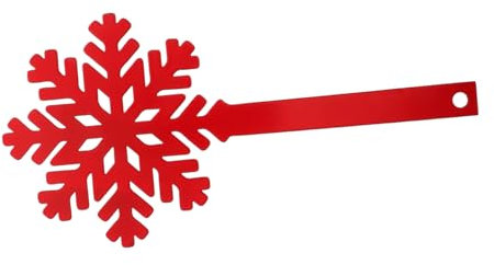 OSALADI Snowflake Briefkasten Deko Austauschbare Schneeflocken-Flagge Für Festliche Gartenverschönerung Installieren Robust Und Langlebig