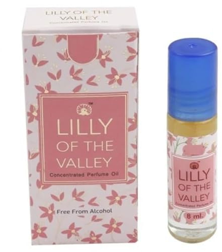 Natural Lily Of Valley Concentrated Perfume Oil Attar For long Lasting With Easy Apply Rollon For Men And Women - 8 ML