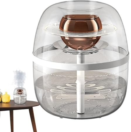 Dormitorio humidificador niebla fría | Humidificadores ABS para tos dormitorio | Humidificador aire ahorro energía con luz nocturna cálida | Humidificador interior pequeño electrodoméstico sala estar
