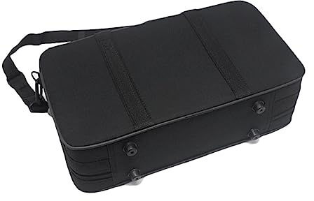 Klarinetten Tragetasche Schwarz aus Canvas Stoßfest und Tragbar | Schultergurt Inklusive, für Transport im Alltag, Stilvolle Optik, Passende Schutzhülle