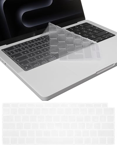 KEMUZ Tastaturschutz Kompatibel für MacBook Air 13,6/Air 15 M4 M3 M2, 2025-2021 Modell A3112 A3185 A3403 A3401 A3186 A3240 A3241 Ultra Dünn TPU Keyboard Cover, Tastatur Schutz Zubehör