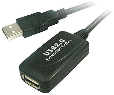 Cable USB 2.0 Prolongador Amplificador Tipo Am-AH, 5 m, Ideal para conectar Dispositivos a Larga Distancia.