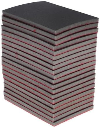 blocco di spugna per levigatura, 20 pezzi di carta abrasiva for auto, tamponi in schiuma for vernice, blocchi di spugna, spugne for carrozzeria