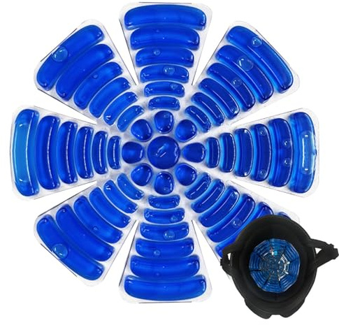 Inserts de chapeau de refroidissement | Coussin refroidisseur de tête, poche de glace pour casque de vélo, équitation