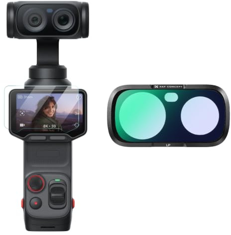 K&F CONCEPT Filtro Anti‑Light Pollution Compatible con Insta360 Luna Ultra, Montaje Magnético, 28 Capas Hidrorrepelente, Compatible con Gimbal