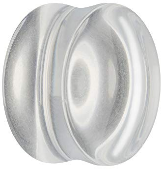 Treuheld® | Glas Ohr Plug | Transparent | 11 Größen | Double Flared