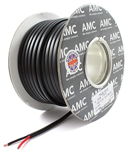 * 21 Ampere * 1,5 mm² dünnwandiges 2-adriges Draht Kabel für Auto-LED-Leuchten (30 m Rolle)