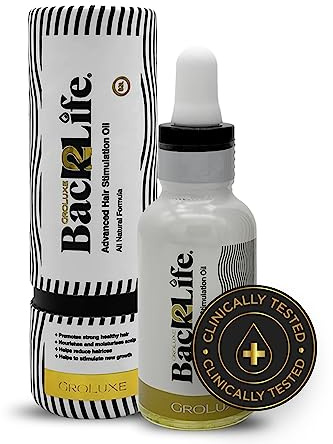 Back2Life 100% Natural Hair Stimulation & Beard Growth Oil-Get Rid of Patchy Beards & Hair-Beard serum to Moisturise, Hydrate & Condition-Repair & Rebalance Your Scalp & Regrow your Head & Beard Hair