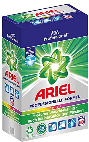 Ariel Professional Pulver Colorwaschmittel, 140 Waschladungen, 9.1kg