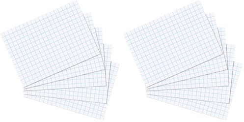 herlitz Karteikarte A5, kariert, weiß, 100 Stück (Packung mit 2)