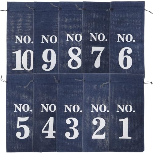 Healeved Bolsas Para Botellas De Vino Con Cordón Bolsa De Regalo Reutilizable Con Ventana 10 Piezas 13.77 X 5.90 in Para Regalos De Vino Fiestas Y Almacenamiento