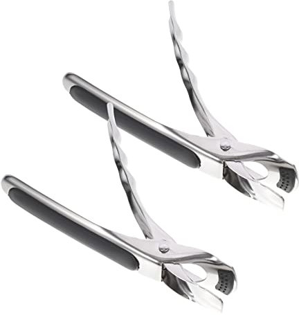CIYODO 2 pinze anti scottatura per piatto caldo pinza pinza clip ciotola padella piastra retriever pinze per cucina forno a microonde friggitrice ad aria accessori da campeggio