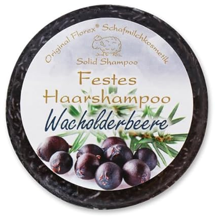 Florex Schafmilch Festes Haarshampoo Wacholderbeere Naturprodukte 58g Florex Haarwaschseife festes Shampoo tägliche Haarwäsche