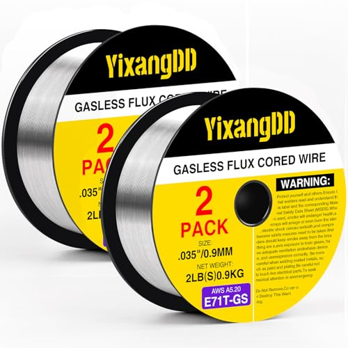YixangDD 2 Pack 035 Flux Core Welding Wire, E71T-GS Mig Welding Wire
