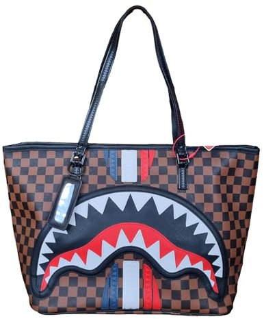 SPRAYGROUND borsa a spalla da donna 910T7494NSZ Machine francaise Tote marrone
