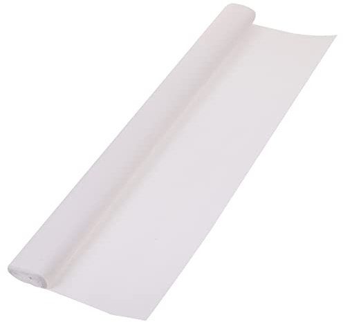 Weiße Krepppapierrolle 1 Rolle Papier für Bastelarbeiten | Blumenarrangements und Kränze, Geeignet für Dekorationen und Kunstprojekte