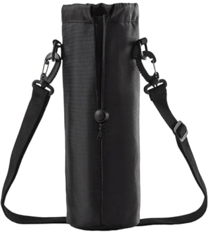 F Fityle Sac de Transport Isotherme pour Bouteille d'eau, avec Bandoulière, pour, Pique-Nique, Noir