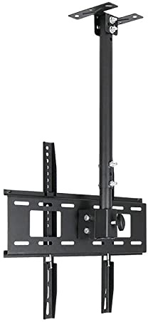 Supporto TV da soffitto, Girevole e inclinabile, Adatto alla Maggior Parte dei televisori a Schermo Piatto e curvi da 26 a 60 Pollici, con Diversi Modelli VESA, 2 m.