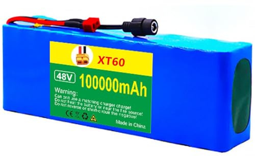 Batería Litio Bicicleta Eléctrica 48V Y 100Ah Batería Litio Scooter Eléctrica 13S3P Paquete de Baterías de Iones de Litio para Bicicletas Eléctricas para Motores 250W ~ 1000W