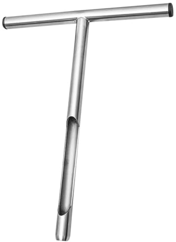 Veemoon Sonda di Campionamento del Terreno in Acciaio Inox 304 da 31x15 Cm Impugnatura a T, Strumento per Analisi e Test del Suolo, Compatta e Leggera per Giardinaggio, Manutenzione Prato