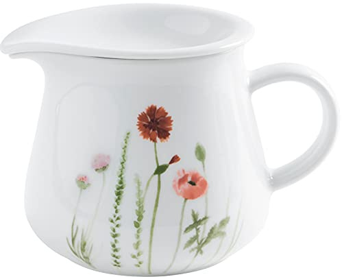KAHLA 39C108A76875C Five Senses Wildblume Mini-Krug 0,50 l + Deckel-Dip 11 cm | florale Kanne mit Deckel aus Porzellan