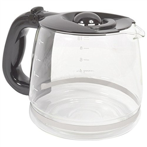 SPARES2GO Glass Jug Carafe for Russell Hobbs 18514-56 Cottage Floral Coffee Machine