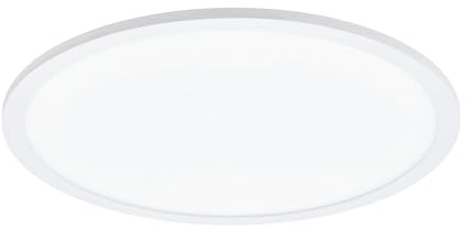 EGLO LED Deckenleuchte Sarsina dimmbare Aufbauleuchte | aus Aluminium und Kunststoff, Deckenlampe in weiß, Deckenbeleuchtung neutralweiß, Küchenlampe Ø 45 cm