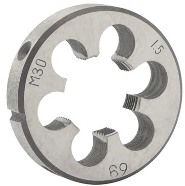 Aceteel M30 x 1,5 metrische runde Schneideisen für Rechtshänder, M30 x 1,5 mm