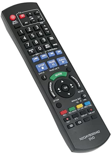 N2QAYB000462 Replacement Remote Control Fit for Panasonic DVD Recorder DMR-EX86EB-K DMR-EX86EB DMR-EX773EB-K DMR-EX773EB DMR-EX83EB DMR-EX84C