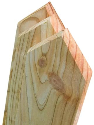 Zaunlatten 80x9x2 30stk Form C Sibirische Lärche