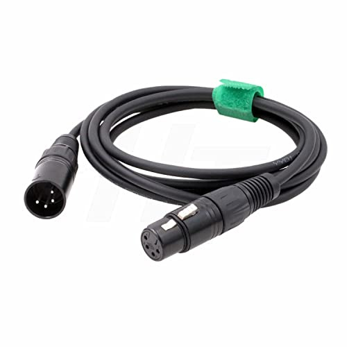 HangTon Audiokabel, 4-polig, XLR-Stecker auf Buchse, 4-polig, Mikrofon, Rekorder, Mixer, Kopfhörer, Verstärker, symmetrisches Audiokabel (1 m)