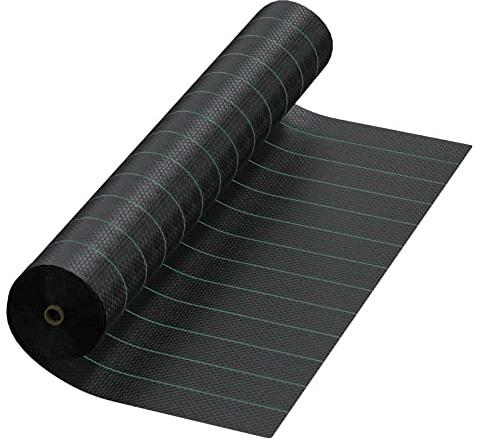 mychoiii 13x60 ft 5oz Woven PP Driveway Fabric, 800lbs Grab Tensile Strength Geotextile Fabric, Commercial Grade Stabilization Underlayment Road Fabric，Weed Barrier Landscape Fabric