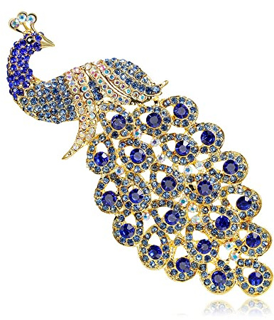 Oenothera Broche Paon, Broche Vintage Style Vintage, broche femme, Accessoires de mariage, pour femmes, pour mariage/banquet/bouquet