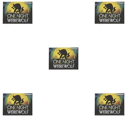 Guangcailun 5 Satz von Spannung garantiert – Spielkarten für EIN unvergessliches Spielerlebnis. Bunte Papier One Night Werwolf Spielkarte, 5Satz