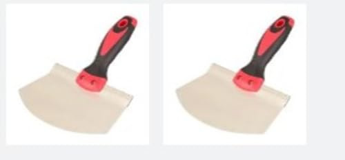 2 raschietti per stucco – Coltello portatile per stucco, strumento per raccogliere stucco, strumento per la rimozione di stucco, strumento per l'applicazione di intonaco, spatola da parete per