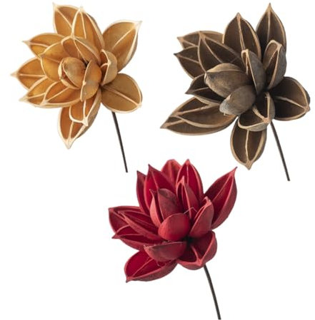 CORHAD 3stücke Imitierte Lotusblumen Lebensnahe Kunstblumen Für Dekoration Von Und Garten Natürliche Farben Beige Für Innenräume Und Räume