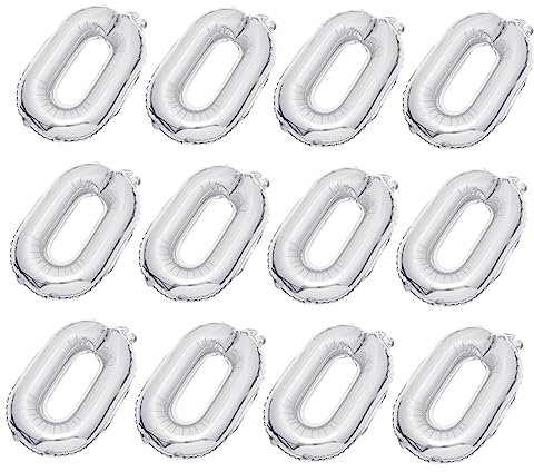 CORHAD 20stücke Teiliges Silberne Folienballons Langlebige Und Wiederverwendbare Party Deko Luftballons Für Geburtstag Jubiläum Shower Und Festliche Anlässe Wand Raumdekoration