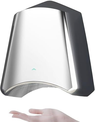 Asciugamani elettrico commerciale ad alta velocità da 10 secondi, asciuga mani automatico a induzione, asciuga mani elettrico con filtro HEPA, protezione da aumento della temperatura e interruzione